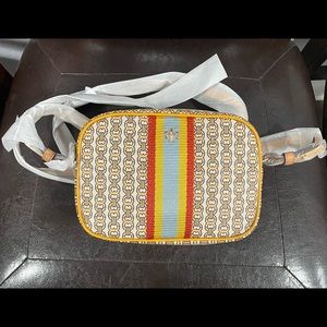 Tory Burch Women's Gemini Link Canvas Mini Bag - Daylily Yellow